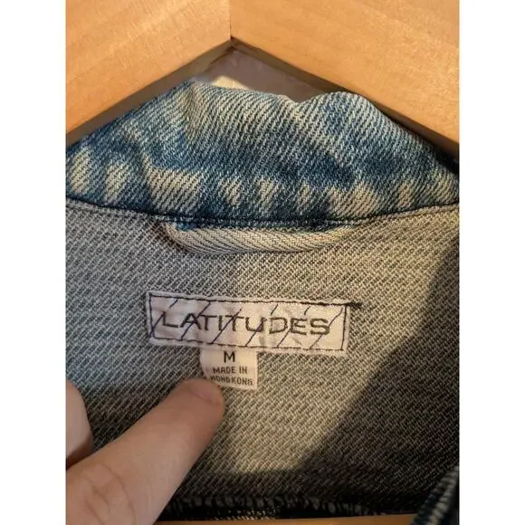 Latitudes 100% cotton denim jacket size M - Picture 6 of 7